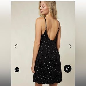 O’Neill Ribbed Knit Black mini dress, size S, Morette Ditzy Dress